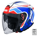 SMK Open Faced Helmet GTJ Tourer Blue/White GL 135