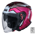SMK Open Faced Helmet GTJ Tourer Pink/White GL 363