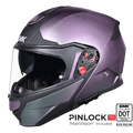 SMK Modular Helmet Gullwing Solid Chameleon Purple GL 900C