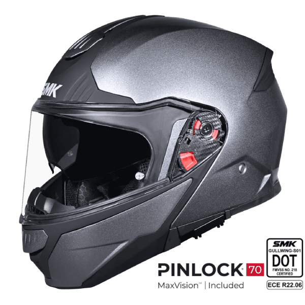 SMK Modular Helmet Gullwing Solid Titanium GLDA 600