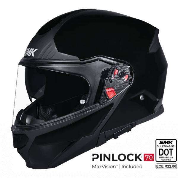 SMK Modular Helmet Gullwing Solid Black GL 200