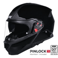 SMK Modular Helmet Gullwing Solid Black GL 200