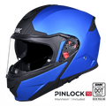 SMK Modular Helmet Gullwing Solid Flame Blue MA 500