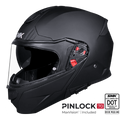 SMK Modular Helmet Gullwing Solid Matt Black MA 200