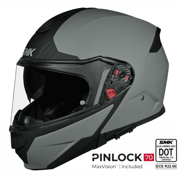 SMK Modular Helmet Gullwing Solid Nardo Grey MA 600