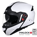 SMK Modular Helmet Gullwing Solid White GL 100