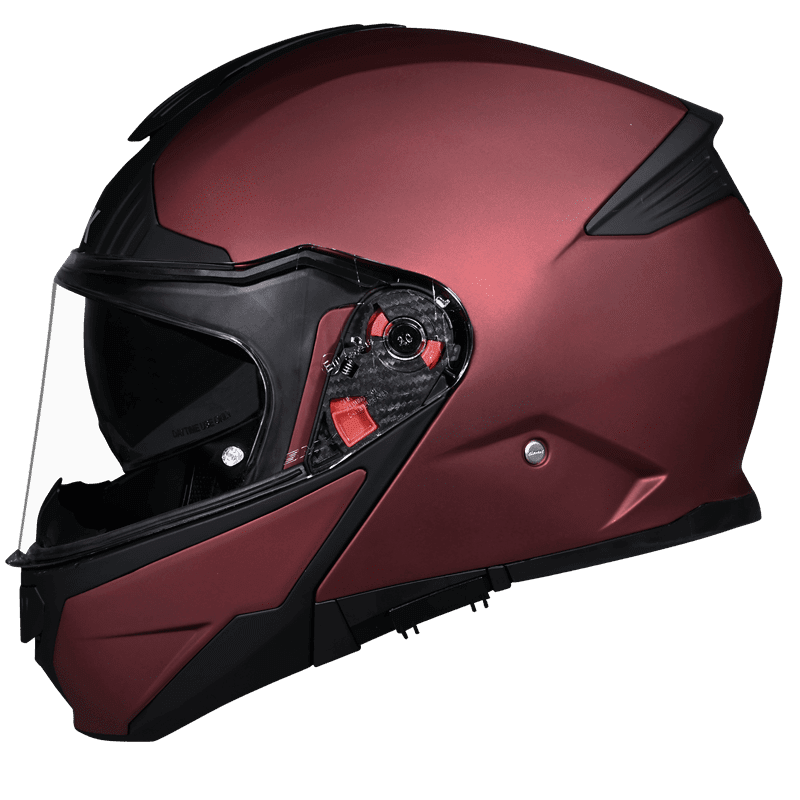SMK Modular Helmet Gullwing Solid Wine Red MA 300