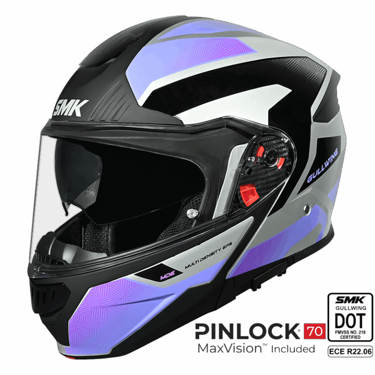SMK Modular Helmet Gullwing Sonic Purple GL 652