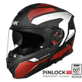 SMK Modular Helmet Gullwing Sonic Red/Black MA 231