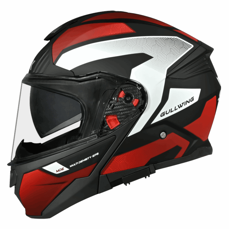 SMK Modular Helmet Gullwing Sonic Red/Black MA 231