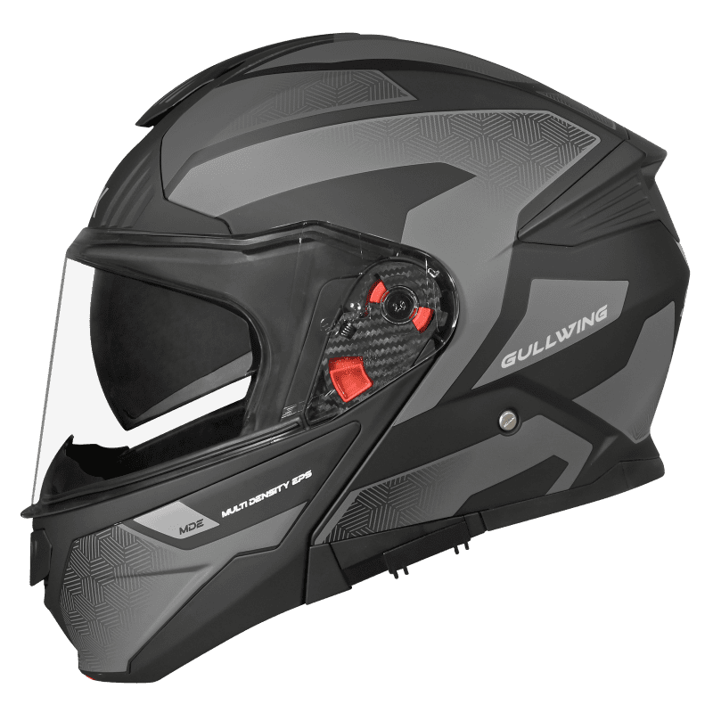 SMK Modular Helmet Gullwing Sonic Black/Grey MA 266