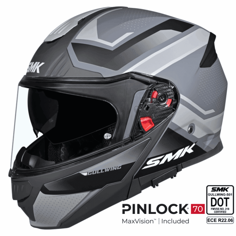 SMK Modular Helmet Gullwing Supertour Black/Grey MA 661