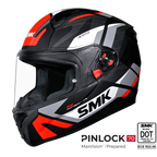 SMK Full Face Helmet Bionic Adult Kore Black/Orange MA 263