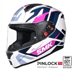 SMK Full Face Helmet Bionic Adult Kore Pink/White GL 159