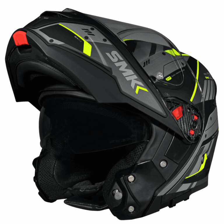 SMK Modular Helmet Gullwing Tekker Grey/Yellow MA 264