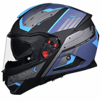 SMK Modular Helmet Gullwing Tekker Grey/Blue MA 265