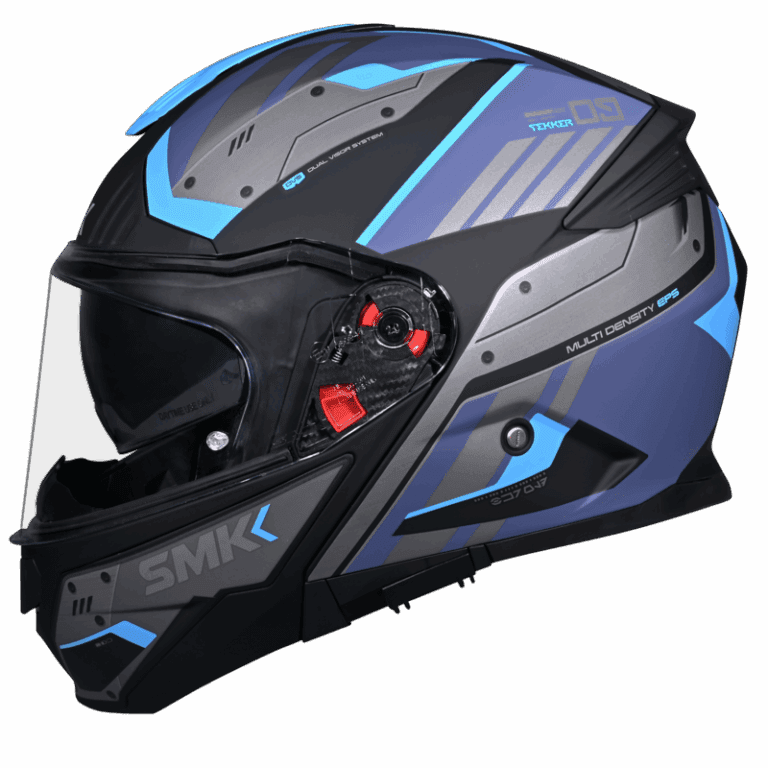 SMK Modular Helmet Gullwing Tekker Grey/Blue MA 265