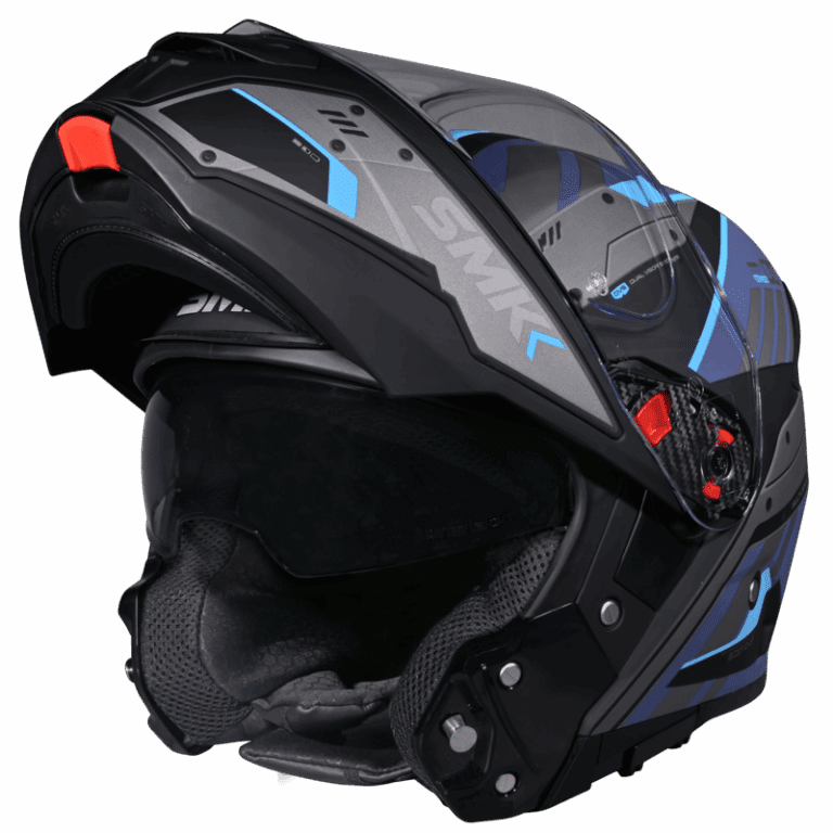 SMK Modular Helmet Gullwing Tekker Grey/Blue MA 265