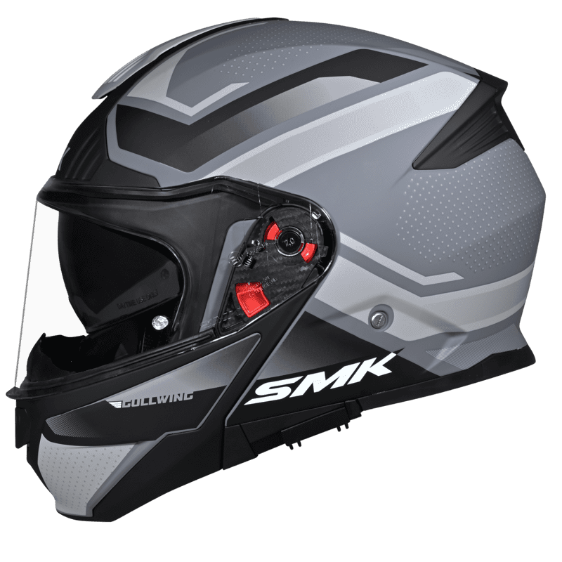 SMK Modular Helmet Gullwing Supertour Black/Grey MA 661