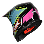 SMK Off Road Helmet Allterra Maverix Pink/Blue GL 259