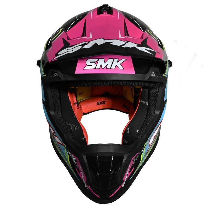 SMK Off Road Helmet Allterra Maverix Pink/Blue GL 259