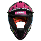 SMK Off Road Helmet Allterra Maverix Pink/Blue GL 259