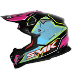 SMK Off Road Helmet Allterra Maverix Pink/Blue GL 259