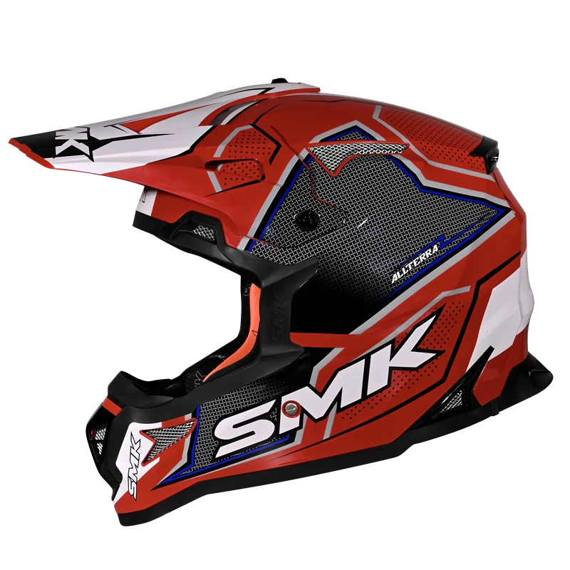 SMK Off Road Helmet Allterra Maverix Red/White GL 321