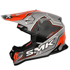 SMK Off Road Helmet Allterra Maverix Grey/Orange GL 627