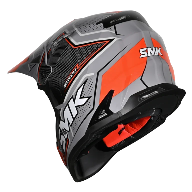 SMK Off Road Helmet Allterra Maverix Grey/Orange GL 627