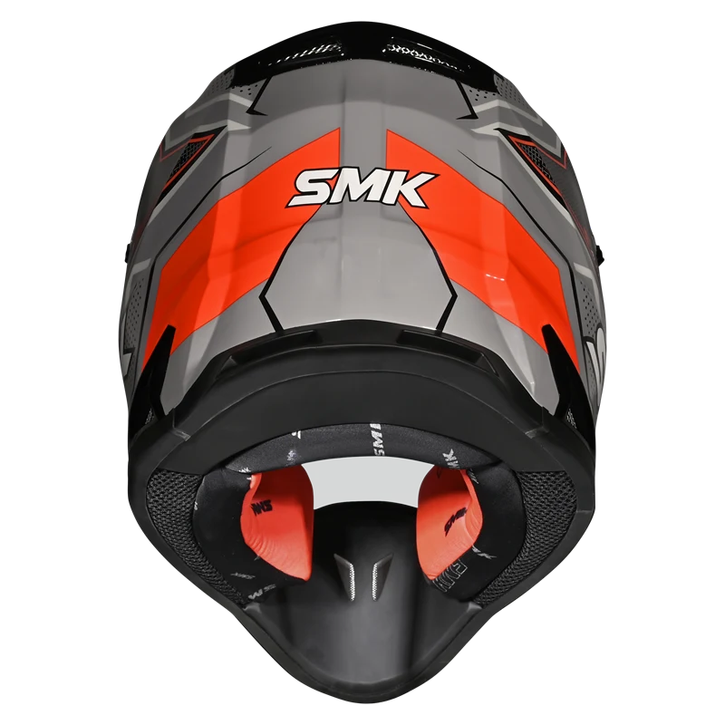 SMK Off Road Helmet Allterra Maverix Grey/Orange GL 627
