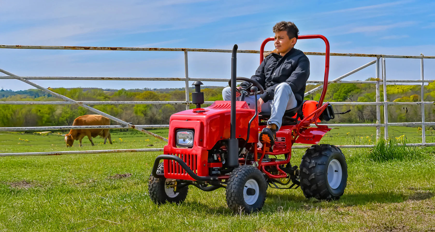 Massimo Motor Mini Tractor Green