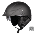 SMK Half Helmet Patriot Solid Matt Black MA 200