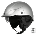 SMK Half Helmet Patriot Solid Silver