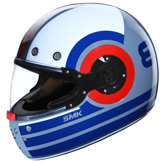 SMK Full Face Helmet Retro Ranko Blue GL 653
