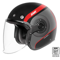 SMK Open Faced Helmet Retro Jet Rebel Black/Grey MA 263
