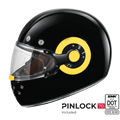 SMK Full Face Helmet Retro Solid Gloss Black GL 240