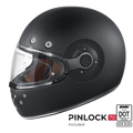 SMK Full Face Helmet Retro Solid Matt Black MA 220