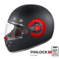 SMK Full Face Helmet Retro Solid Black MA 230