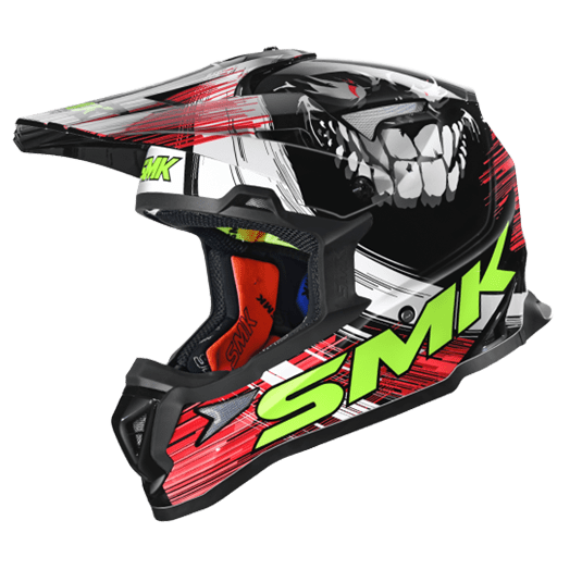 SMK Off Road Helmet Allterra Smiley Red/Black GL 234