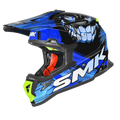 SMK Off Road Helmet Allterra Smiley Black/Blue GL 251