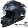 SMK Full Face Helmet Titan Carbon Nero Grey GL 261