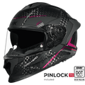 SMK Full Face Helmet Titan Carbon Nero Black/Pink GL 269
