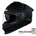 SMK Full Face Helmet Titan Fiberglass Solid Matt Black MA 200