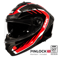SMK Full Face Helmet Typhoon Aerot Red/Black GL 632