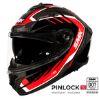 SMK Full Face Helmet Typhoon Aerot Red/Black GL 632
