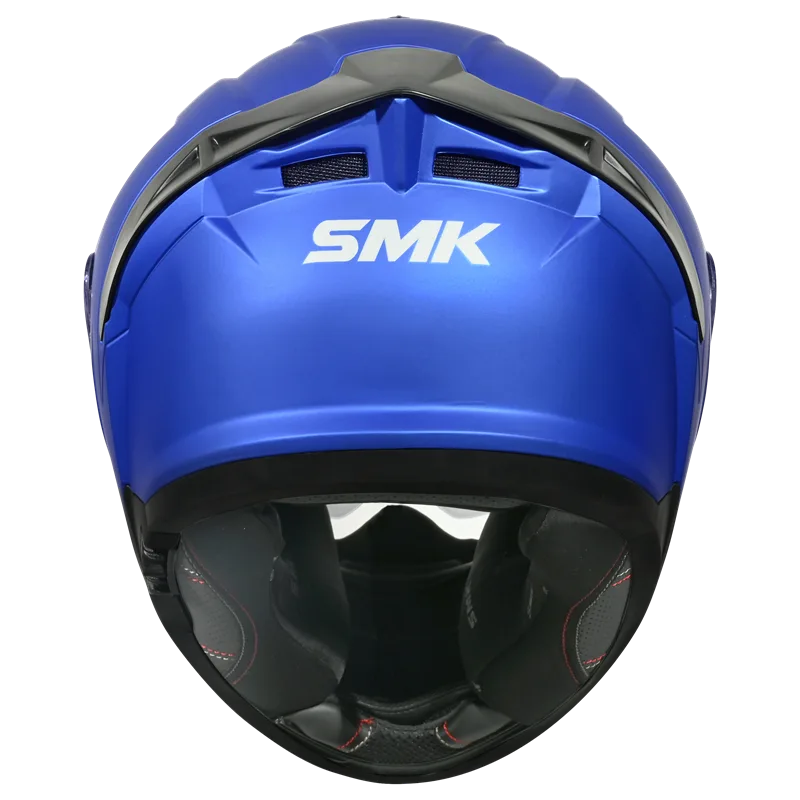 SMK Full Face Helmet Typhoon Solid Falme Blue MA 500