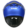 SMK Full Face Helmet Typhoon Solid Falme Blue MA 500