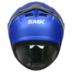 SMK Full Face Helmet Typhoon Solid Falme Blue MA 500