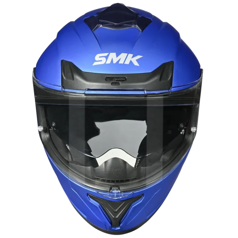 SMK Full Face Helmet Typhoon Solid Falme Blue MA 500